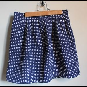 Adorable navy skirt with pleats